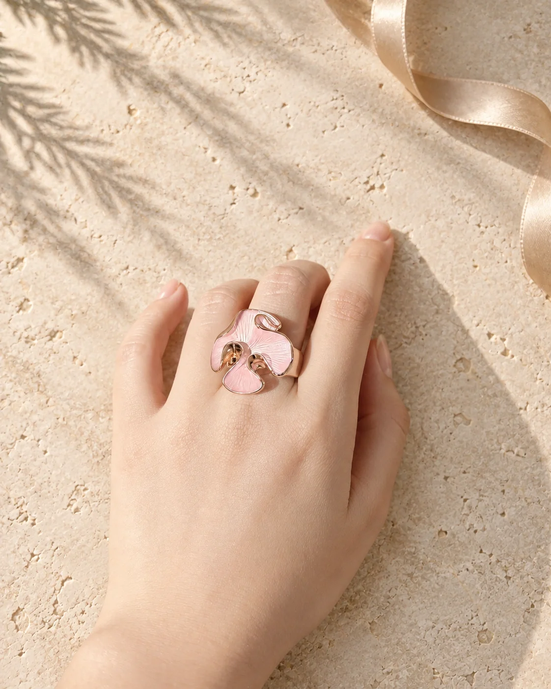 Noëlle · Pink Orchid Ring